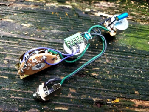  Tele Solderless HH Wiring Harness CTS 525k Pots Oak 3 Way ERO .022 Cap KS 