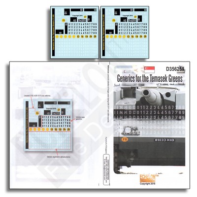 Echelon 1/35th Scale Generics for the Temasek Greens Sheet # D356251