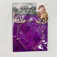 Rhinestone Deer Antlers Headband Halloween Costume Party Reindeer