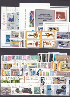 DDR Jahrgang 1980 1981 1982 1983 1984 1985 1986 1987 1988 1989 1990** postfrisch