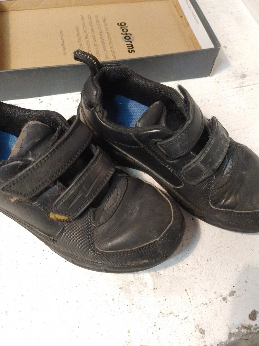 Clarks Kids Boys Black School Shoes Size 28.5 F