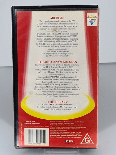 The Amazing Adventures Of Mr Bean Rowan Atkinson VHS comedy mime funny - 第 2/2 張圖片