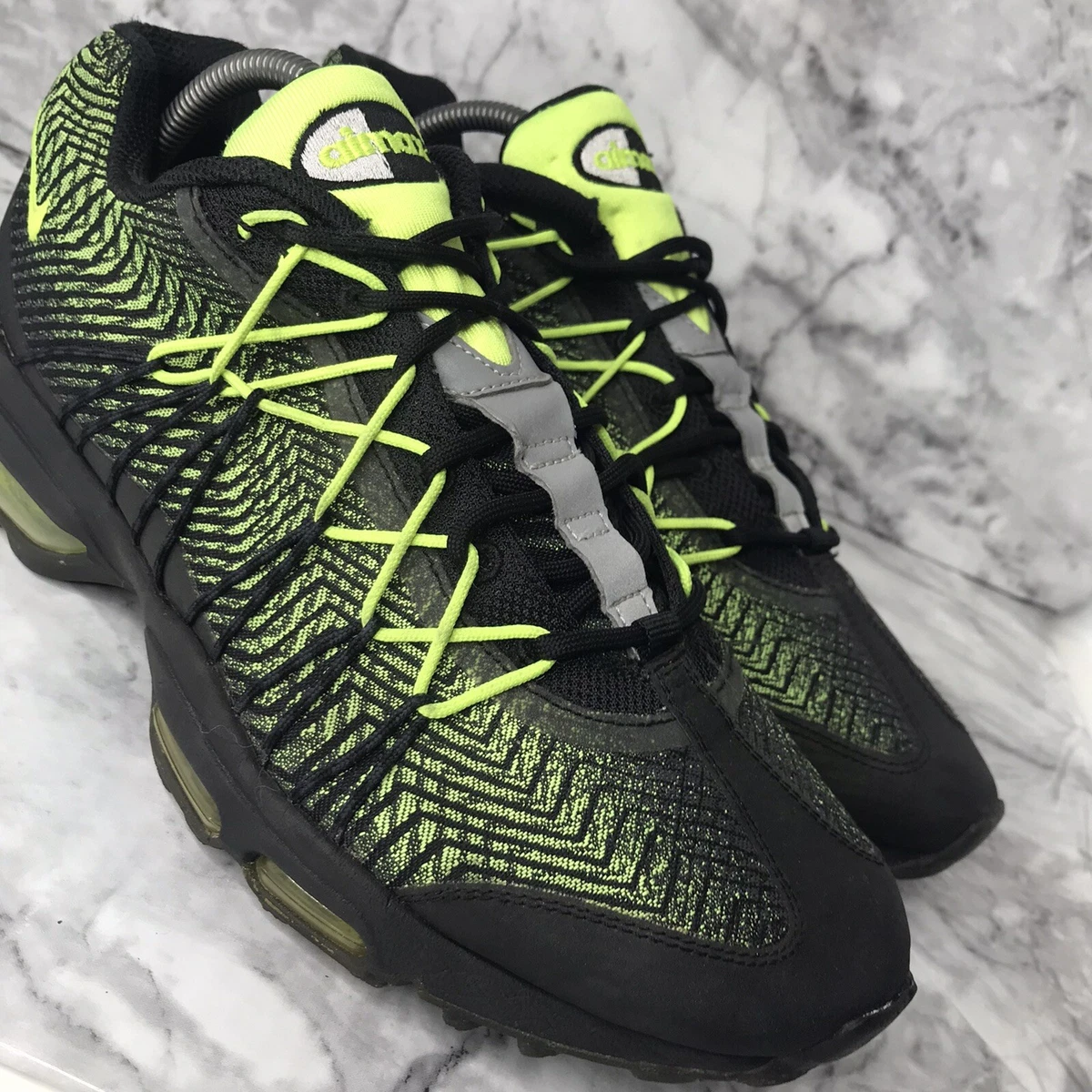 karakter Secretaris Dicht Nike Air Max 95 Ultra Jacquard Black/Volt/Neon Trainers Size UK 8.5 90 97  98 49 | eBay