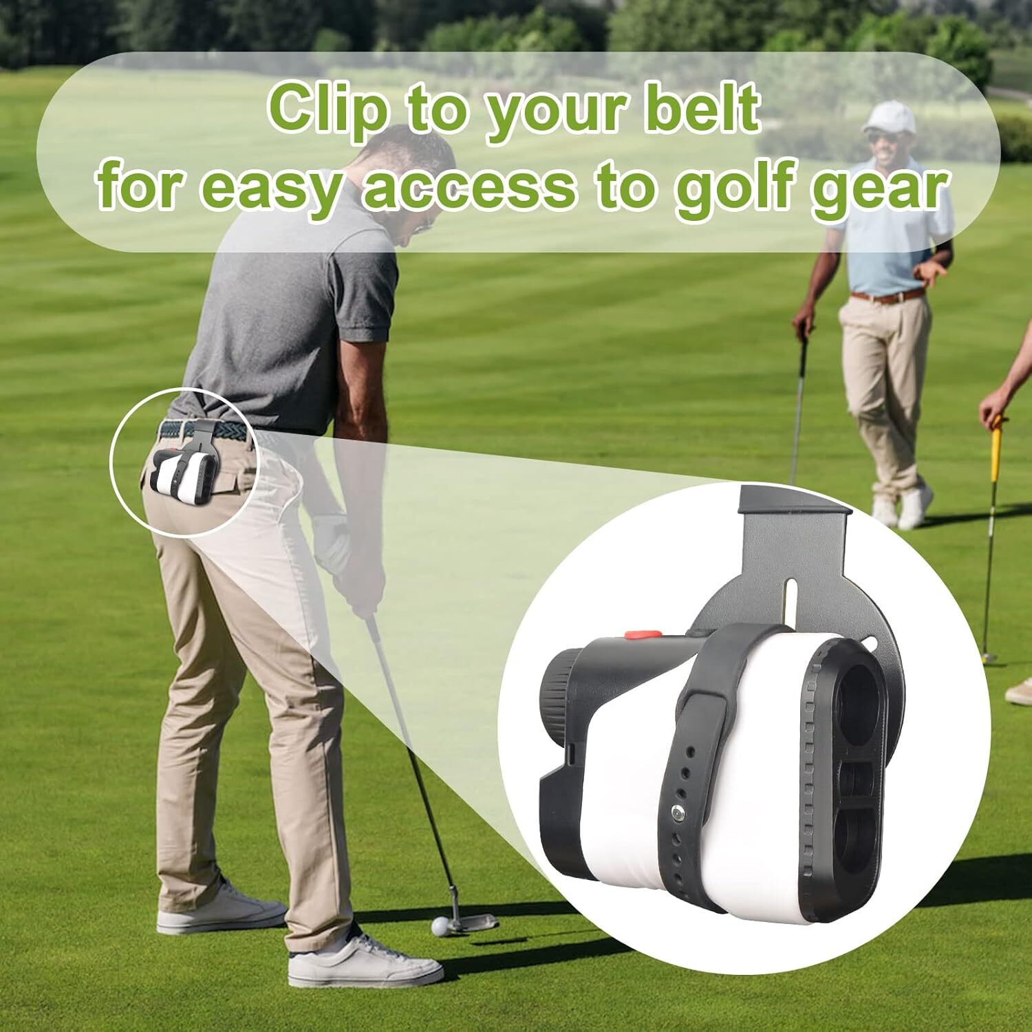 iGuerburn Metal Landing Pads for Golf Bags, Magnetic Bag Black 