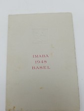 Casino de la Ville de Bale 1948 Dinner Menu Imaba Basel Stamp Switzerland
