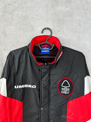 NOTTINGHAM FOREST 1990 TRAINING FOOTBALL JACKET UMBRO TRACK TOP
