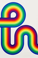 70s Rainbow Colorful Efect Painting Print Wall Art Home Decor - POSTER 20x30