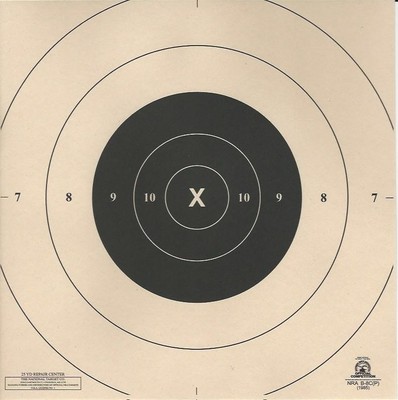 (500 PACK) B-8C [B8C(P)] NRA Official Repair Center for B-8 Target, NRA Paper