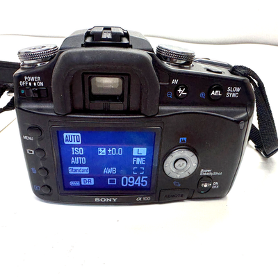 Sony Alpha a100 10.2MP Digital SLR Camera - Black (Body Only) for
