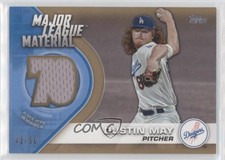 2021 Topps Major League Materials Series 2 Gold 43/50 Dustin May #MLM-DM 0f6a