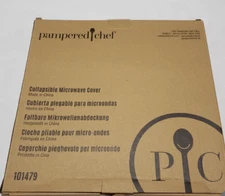 Pampered Chef Collapsible Microwave Cover NIP Cooking Kitchen Reheating Food