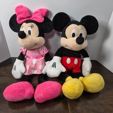 Mickey and Minnie Mouse Large plush set 18"