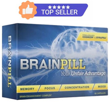 Brain Pill Nootropic Supplement   Memory, Focus  Cognitive Support 60 Capsules