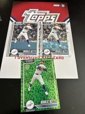 2026 Topps Series 1 Mookie Betts #41 Green Easter Foil Diamanté Spring Training