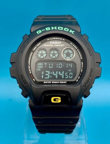 CASIO VINTAGE G-SHOCK DW-6900RE-2 Real Black Blue Eye Collection 2005 Japan Y