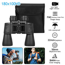 180x100 HD Military Zoom Powerful Binoculars Day/Low Night Optics Hunting  Case