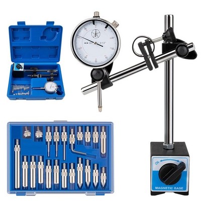 Dial Indicator Magnetic Base 0-1 Inch Precision Test Tool with 0.001 Inches