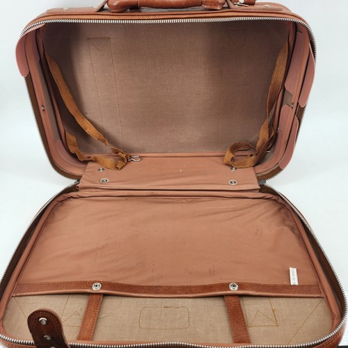 Vintage Browning Leather Briefcase Attache Case Brown Locking Travel Bag w/ Keys - Bild 12 von 17