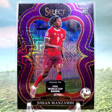 2025-26 Select Road To FIFA  World Cup Johan Manzambi #192 Purple Mojo (RC)