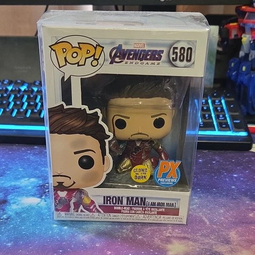 Funko Pop! Marvel Iron Man #580 PX Previews Exclusive Glow Bobblehead