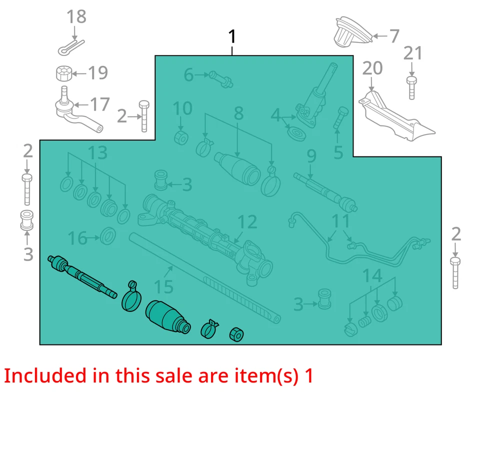 2012 Mazda Mazda 3 Steering Gear Rack & Pinion OEM 129K Miles - LKQ427889720 - Image 4 of 4