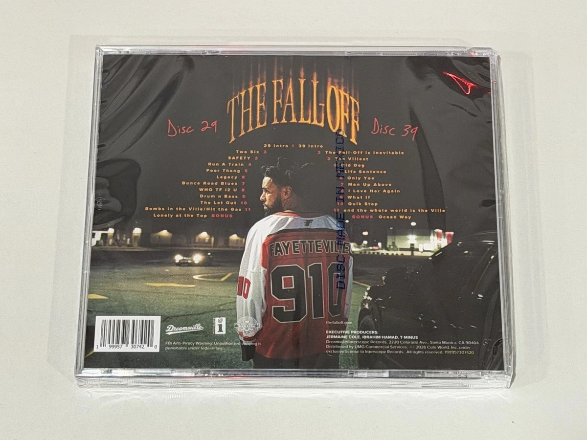 J COLE The Fall-Off CD Double Disc Alternate Art Brand New SHIPS