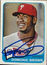 Domonic Brown Autographed 2014 Topps Heritage #310