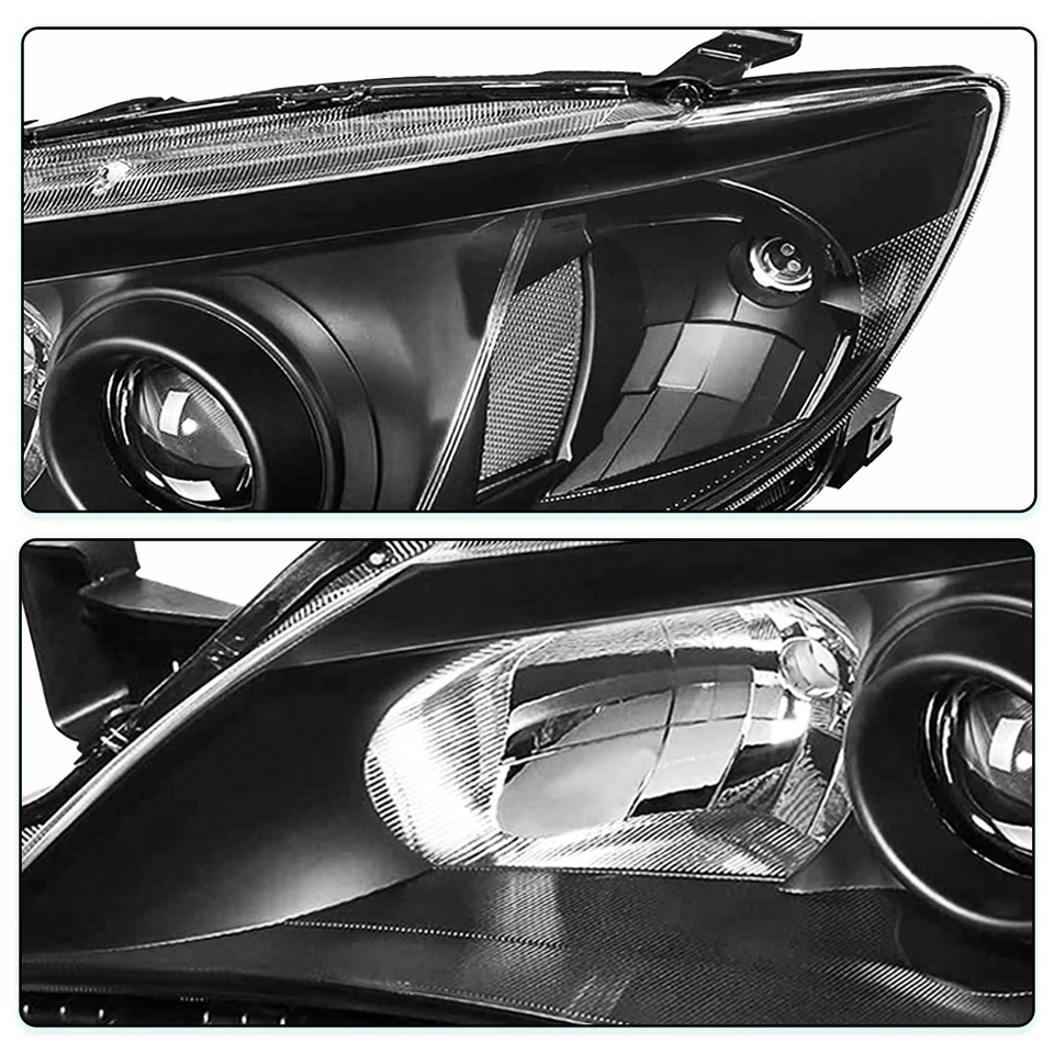 For 2008 2009 2010 2011 Subaru Impreza Outback Sport WRX Black Clear Headlights - Image 3 of 4