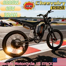 6000W Electric Dirt Bike Electric Motorcycle 60V 32AH E-Moutain Bike CHEEVALRY U