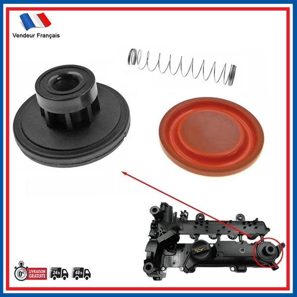Membrankappe Ventildeckel FüR Citroen C1 C2 C3 Nemo 1.4 HDI 9648315780-image