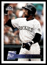 Ellis Burks 1996 Topps #123 Colorado Rockies MLB READ FREE SHIPPING AutographDen
