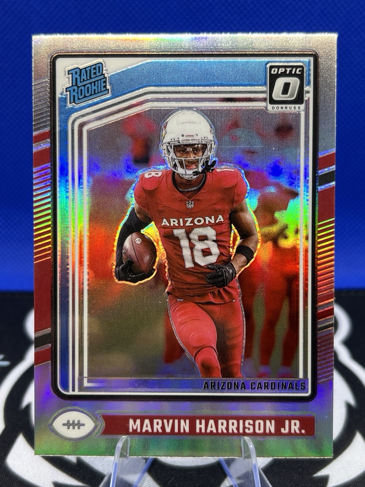 2024 Panini Optic Marvin Harrison Jr #276 Silver Holo Prizm Rated Rookie