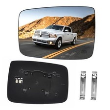 Dodge Ram Driver Left Side Heated Mirror Left Driver Side Heated Mirror Glass