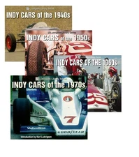 Indy Cars 1940s-1970s 4-Book Set — Speedway History & Iconic Racing Photos