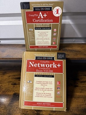CompTIA A+ & Network+ All-in-One Exam Guides Mike Meyers Lot of 2 Books