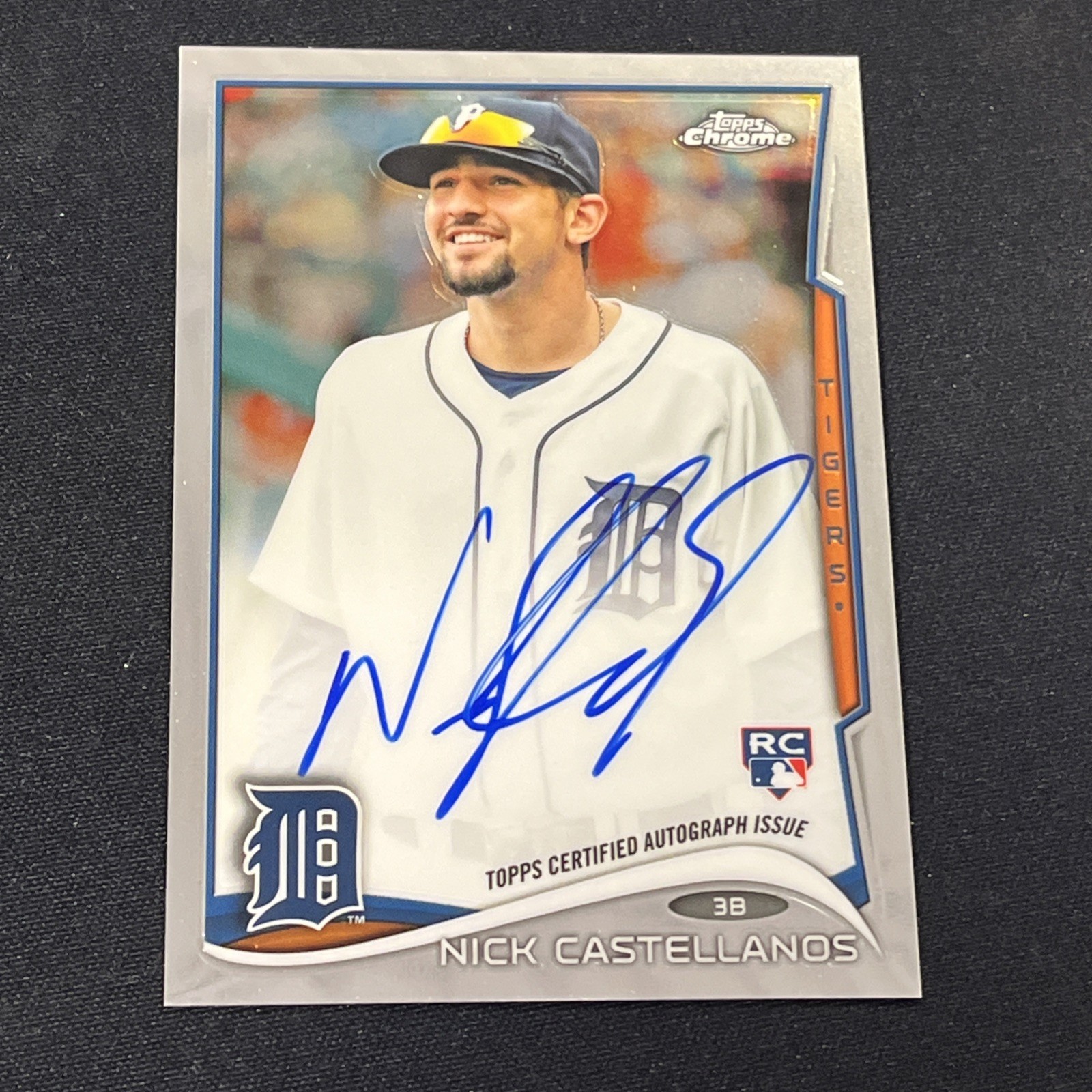 2014 Topps Chrome Image Variation Rookie Auto Nick Castellanos #4 Auto Tigers RC