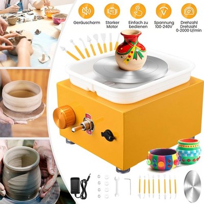 Elektrisch Töpfermaschine Mini Töpferscheibe 24W Electric Pottery Wheel Kleine