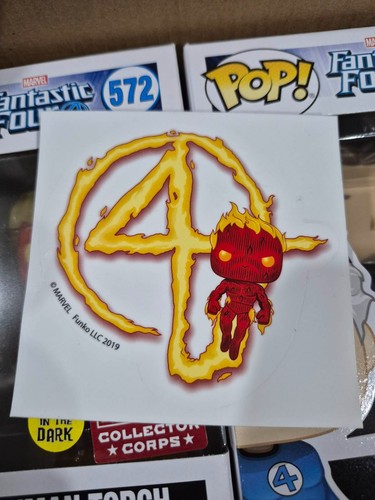 Marvel Collector Corps Fantastic Four Funko Mystery Box With L Shirt - Picture 5 of 7