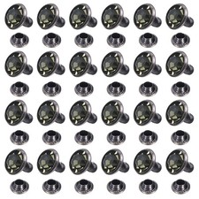 100pcs Colorful Crystal Rivets 7mm Rhinestone Stud Rivets Studs, Green Gray