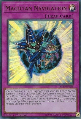 Yugioh Magician Navigation 1st Edition Ultra Rare LEDD-ENA29 NM