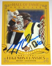 GERRY CHEEVERS SIGNED UPPER DECK LEGENDS CLASSICS BRUINS CARD AUTOGRAPH AUTO!!