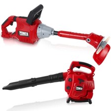 2 Pcs Toy Gardening Tool Set for Kids Toy Leaf Blower Lawn Trimmer Chainsaw B...
