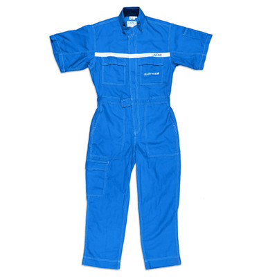 JDM Toyota Retro Netz Japan Tecno Short Sleeve Tsunagi Coveralls Blue