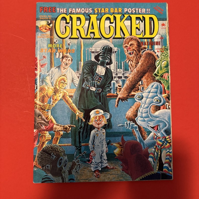 Cracked Magazine #148 Star Wars January 1978 Star Bar Poster Used (w)