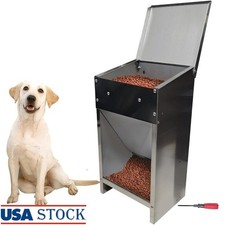 Stainless Steel Detachable Dog Feeder Large Capacity Rust Resistant Outdoor Use