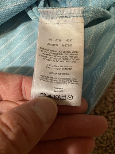 Columbia Omni Shade Polo Mens Size Large Blue Work Dress School Shirt - Picture 5 of 10