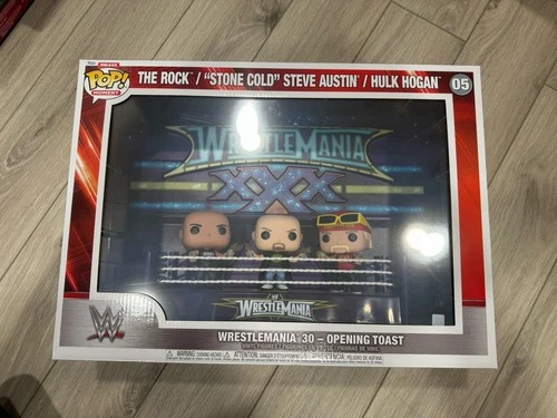 Funko Pop! Moment WrestleMania 30 Opening Toast WWE Hulk Hogan Rock Stone Cold