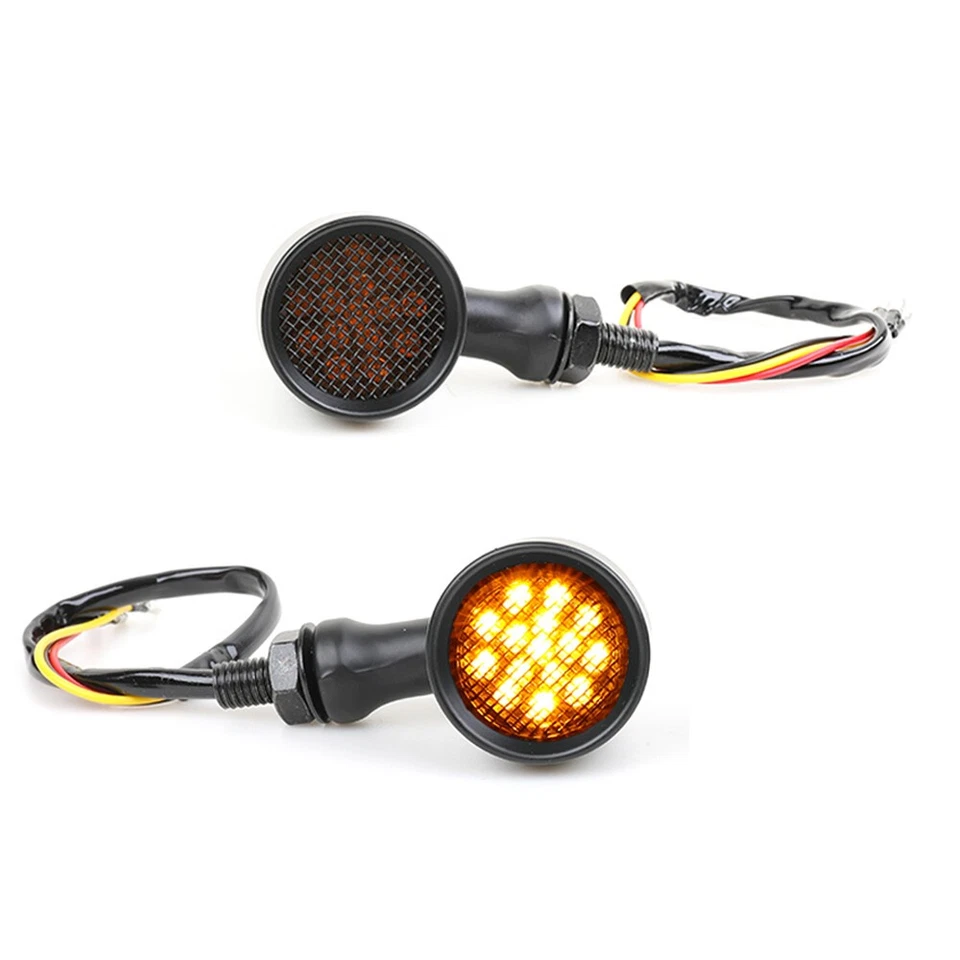 2 светодиодных желтых ходовых огня указателя поворота для Triumph Bonneville Bobber Chopper - Изображение 4 из 4