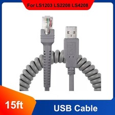 Lote de cable USB para escáner de código de barras Symbol LS2208 LS4208 DS6878 CBA-U09-C15ZAR