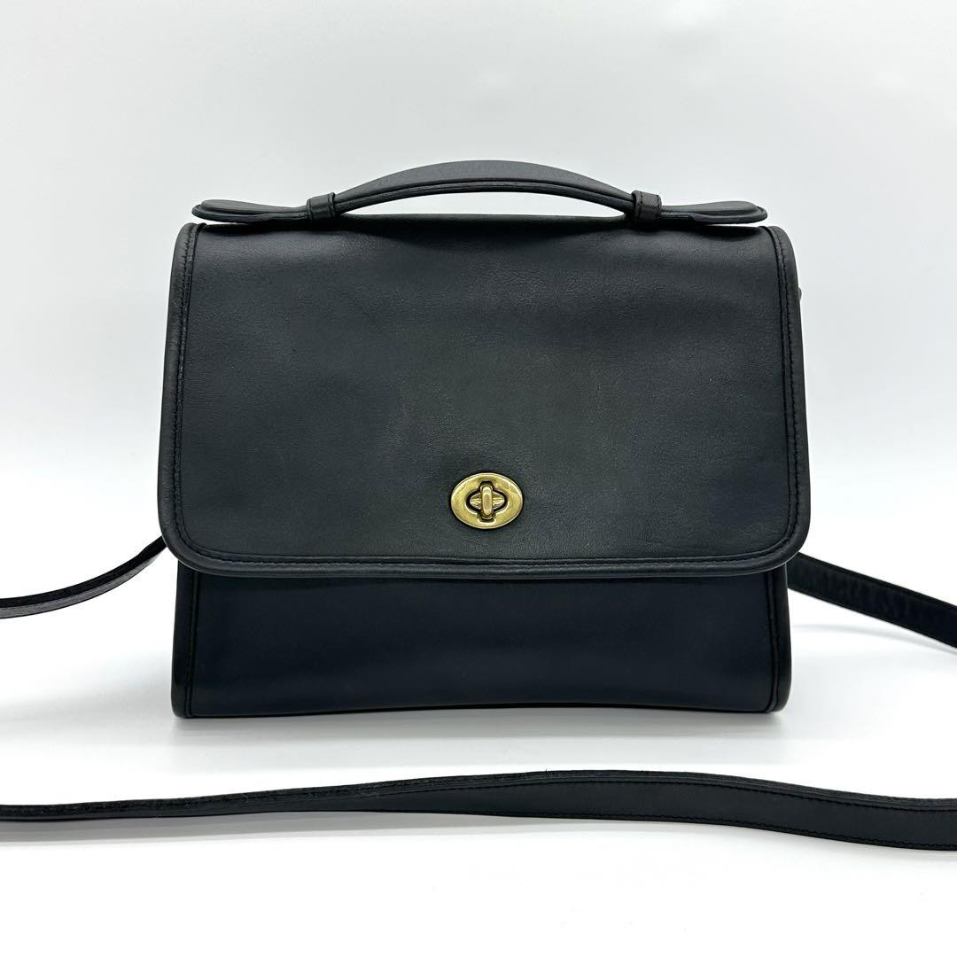 Vintage Coach 339 Shoulder bag Black Leather 06513a | eBay 